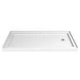 DreamLine SlimLine 36" W X 36" D Double Threshold Shower Base & Reviews ...